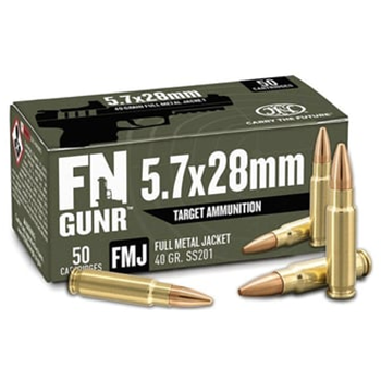 FN SS201 Target Handgun 5.7x28mm 40gr FMJ 1700 fps 500/ct Case - $259.99 - $259.99