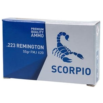STV Technology Scorpio 223 Remington, 55 Grain, Full Metal Jacket 340 rounds (17 boxes) - $145.35 w/code "SURPLUS" - $145.35