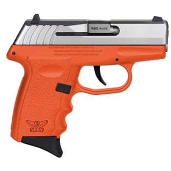 SCCY CPX-3 380 ACP 10+1 3.10" Orange Polymer Serrated SS Slide - $205.16 - $205.16