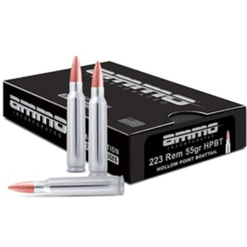 Ammo Inc. .223 Rem 55gr Barnes HP Nickel Rifle Ammo 20 round box - $12.99 (Free S/H over $175) - $12.99