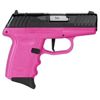 SCCY DVG-1 RDR Pink /Black 9mm 3.1-inch Barrel 10-Rounds - $227.99 ($9.99 S/H on Firearms / $12.99 Flat Rate S/H on ammo) - $227.99