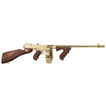 THOMPSON 1927A-1 Deluxe Carbine 45 ACP 16.5" 20/50rd Semi-Auto Rifle - Gold Plated American Walnut - $3324.99 (Free S/H on Firearms) - $3,324.99