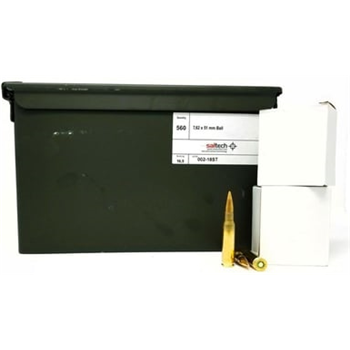 Saltech 150 gr FMJ 7.62x51 M80 Ammunition, 560 Rounds in Ammo Can - $449.99 - $449.99