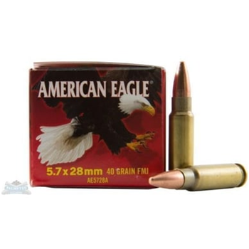 American Eagle 5.7x28mm 40gr FMJ Ammunition 50rds - $25.99 - $25.99