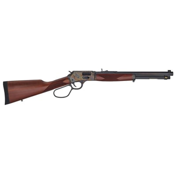 HENRY Big Boy Steel 44 Rem Mag 16.5" 7rd Lever Rifle w/ Octagon Barrel - Case Hardened Walnut - $1002.99 (Free S/H on Firearms) - $1,002.99