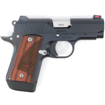KIMBER Micro 9 RTC 9mm 3.15" 7rd Pistol KimPro II Black w/ Rosewood Grips - $583.99 (Free S/H on Firearms) - $583.99