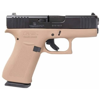 Glock 43X 9mm Subcompact Pistol with Dark Earth Cerakote Frame and Elite Black Cerakote Slide - $508.99 ($7.99 Shipping On Firearms) - $508.99