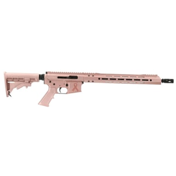 BC-22 .22 LR Fight Like A Girl Cerakote Right Side Charging Forged Rifle 16" Black Nitride Heavy Barrel 1:16 Twist Blowback Gas System 15" MLOK - $535.02