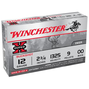 Winchester Super-X 12 Gauge 2.75in 00 Buck Centerfire Shotgun Buckshot Ammunition 5 rounds - $3.99 (Free S/H over $49 + Get 2% back from your order in OP Bucks)