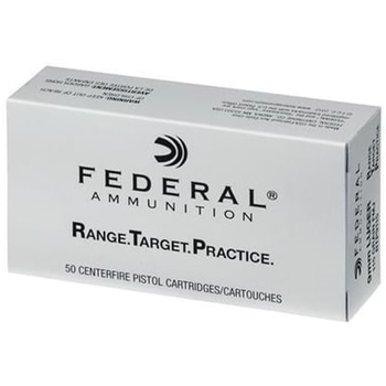 Federal Range And Target 9mm 115 FMJ 50Rnd - $12.59 - $12.59