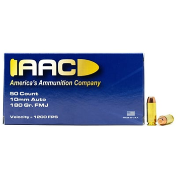 AAC 10mm Auto Ammo 180 Grain FMJ 50rd Box - $19.99 - $19.99