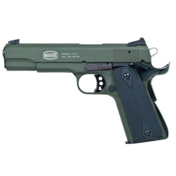 Blue Line Solutions Mauser 1911-22 22LR Rimfire Pistol with OD Green Frame and Walnut Grips - $326.99 (Free S/H on Firearms) - $326.99