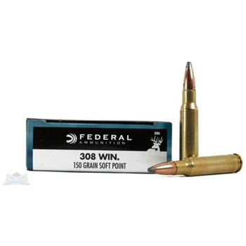 Federal 308 150gr SP Power-Shok Ammunition 20rds - $19.99 - $19.99