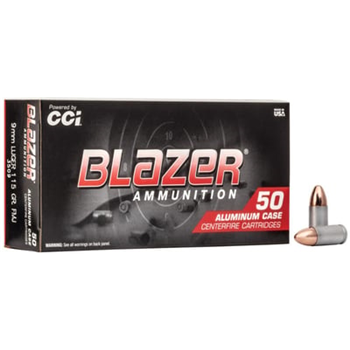 CCI Blazer Ammunition 9mm 115 grain Full Metal Jacket Aluminum 1000 Round Case - $200 - $200.00