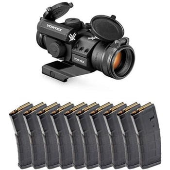 Vortex Strikefire II 4MOA Red/green Dot &amp; 10 MAGPUL Gen2 PMAG 30RD 5.56x45 Magazines - $199.99 + Free Shipping - $199.99