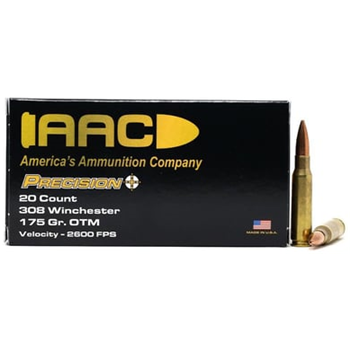 AAC 308 Winchester Ammo 175 Grain OTM 20rd Box - $17.99 - $17.99