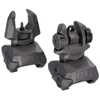 FAB Defense OPMOD Front And Rear Set Of Flip-Up Sights FX-FRBSKIT-OPMOD Grey Color: Grey, Fabric/Material: Polymer - $41.37 (Free S/H over $49 + Get 2% back from your order in OP Bucks) - $41.37