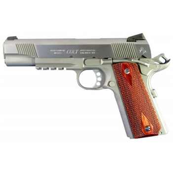 Colt XSE Rail 45ACP 5" SS 8+1 Double Diamond Rosewood Grip Government - $1388.99 ($7.99 Shipping On Firearms) - $1,388.99