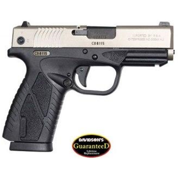 Bersa BPCC Concealed Carry DAO 9mm 3.3" 8+1 Black Poly Frame Nickel Slide - $243.99 ($7.99 Shipping On Firearms) - $243.99
