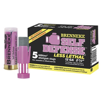 Brenneke Less Lethal 12 GA, 2-3/4in. 1/3oz. Lead-Free Slug 5 Rounds - $7.99 - $7.99