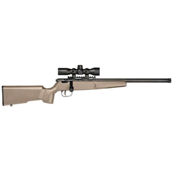 Savage Rascal Flat Dark Earth .22 LR 16.125" Barrel 1-Rounds 4x32mm Scope - $260.99 ($9.99 S/H on Firearms / $12.99 Flat Rate S/H on ammo)