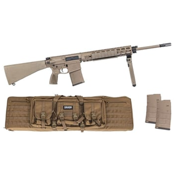 PSA Sabre AR-10 Rifle Forged 20" 6.5 Creedmoor w/ 12.5" Quad Rail, A1 Stock, Magpul Bi-Pod, 3 Mags, &amp; Sabre Bag, FDE - $1299.99 - $1,299.99