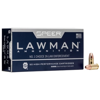 Speer Lawman 9mm 115gr TMJ 50 Rounds - $13.99 - $13.99