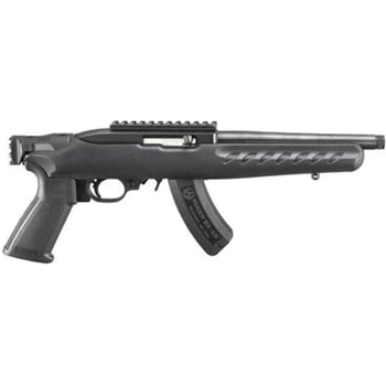 Ruger 22 Charger 22LR 10" 15rd Pistol w/ Threaded Barre + Bi-Podl Black Synthetic - $362.99 (Free S/H on Firearms) - $362.99