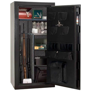 Liberty Safes Centurion 24 w/ Brightview Lights 24 Gun Safe Black/Flag - $944.99 (Free S/H over $49) - $944.99