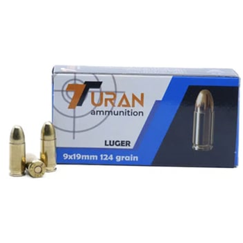 Turan 9mm 124 Grain FMJ 1000 Rnd - $229.99 + Free Shipping - $229.99