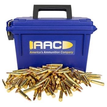 AAC .223 Remington 55 Grain FMJ Armscor Ammo 250rd With AAC Blue 30 Cal Ammo Can - $129.99 - $129.99