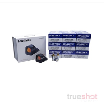 Bundle Deal: Holosun 507C Red Dot and 500 Rounds of Magtech 9mm - $419.49 - $419.49