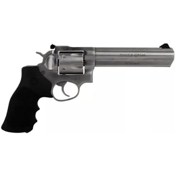 Ruger GP100 Standard .357 Magnum 6-Round Revolver Stainless Hogue 6" - $686.39 after code "SAVE12" - $686.39