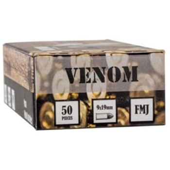 Venom 9mm FMJ 124 Grain 1,000 Round Case - $219.98 - $219.98