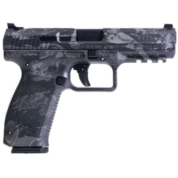Canik TP9SF 9mm 4.46" 18rd Pistol, Tiger Stripe / Dark Gray - HG4865TDG-N - $349.99