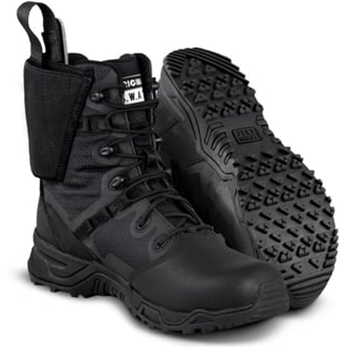 Original SWAT Alpha Defender Black Polishable Toe Boots W/Integrated Holster - $29.98 - $29.98