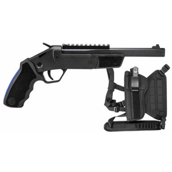 ROSSI Brawler 410Ga/45LC 9in Break Open Single Shot w/ Chest Rig/Holster Kit Black - $237.99 (Free S/H on Firearms) - $237.99