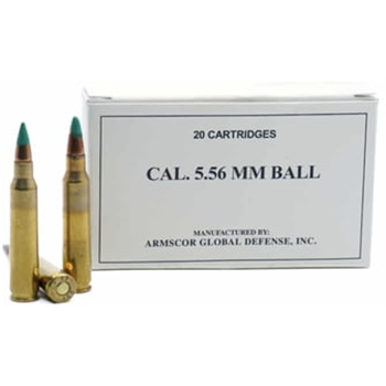Armscor 5.56x45mm 62 Grain FMJ 1000 Rnd - $549.99 - $549.99