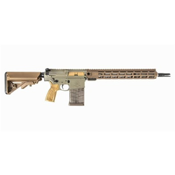 PSA Sabre-10A1 Forged 16" .308 Mid-Length w/Moss Green Receivers and Burnt Bronze Rail - $1199.99