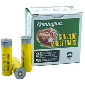 Remington Gun Club Target Loads 20-Ga. #7.5 Shot 2.75? 7/8 oz. 1200 FPS - $84.99 + $15 Flat Rate Shipping