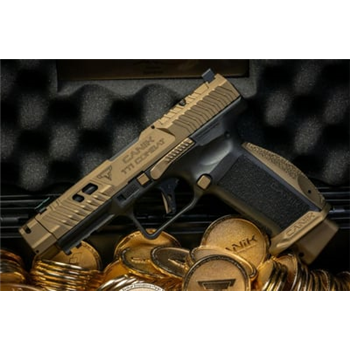 Canik TTI Combat 9mm 4.6" 18rd Compensator, Slide Cuts, &amp; Forward Slide Serrations Bronze / Black - $1299.99 - $1,299.99