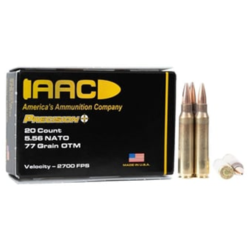 AAC 5.56 NATO 77 Grain OTM 20rd Box Ammunition - $10.99