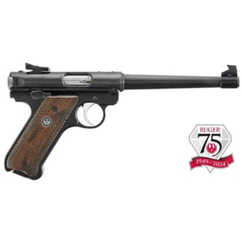 Ruger MKIV 75th Anniversary Blued .22 LR 6.88" Barrel 10-Rounds - $469.99 ($9.99 S/H on Firearms / $12.99 Flat Rate S/H on ammo) - $469.99