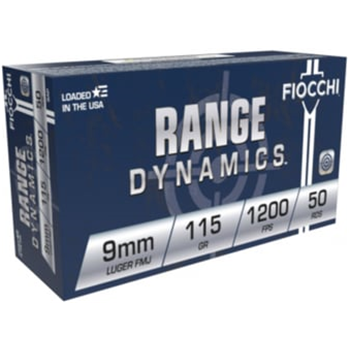 Fiocchi Range Dynamics 9mm 115gr FMJ 50 Rounds - $11.99 - $11.99