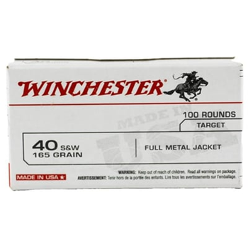Winchester .40 S&amp;W 165-Gr. FMJ 100 Rnds - $22 - $22.00