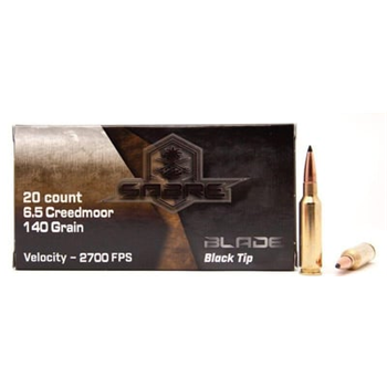 AAC "Sabre Blade Black Tip" 6.5 Creedmoor 140 Grain 20rd Box Ammunition - $19.99 - $19.99