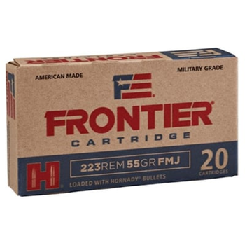 Hornady Frontier .223 Rem 55-Gr. FMJ 500/Case - $300
