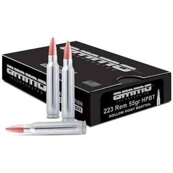 Ammo Inc. .223 Rem 55gr Barnes HP Nickel 200 round case - 223055HP-A20 - $119.99 ($8.99 Flat Rate Shipping) - $119.99