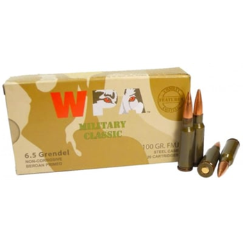Wolf 6.5 Grendel 100gr FMJ Steel-Cased 500 round case MC6.5Grendel - $419.99 ($8.99 Flat Rate Shipping) - $419.99