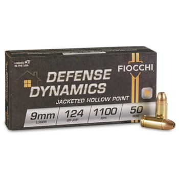 Fiocchi 9mm 124 Grain JHP 1000 round case 9APBHP - $359.99 ($8.99 Flat Rate Shipping) - $359.99